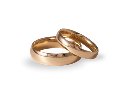 Argollas de matrimonio de oro 10k, 14k y 18k para parejas - Joyería La Esmeralda México