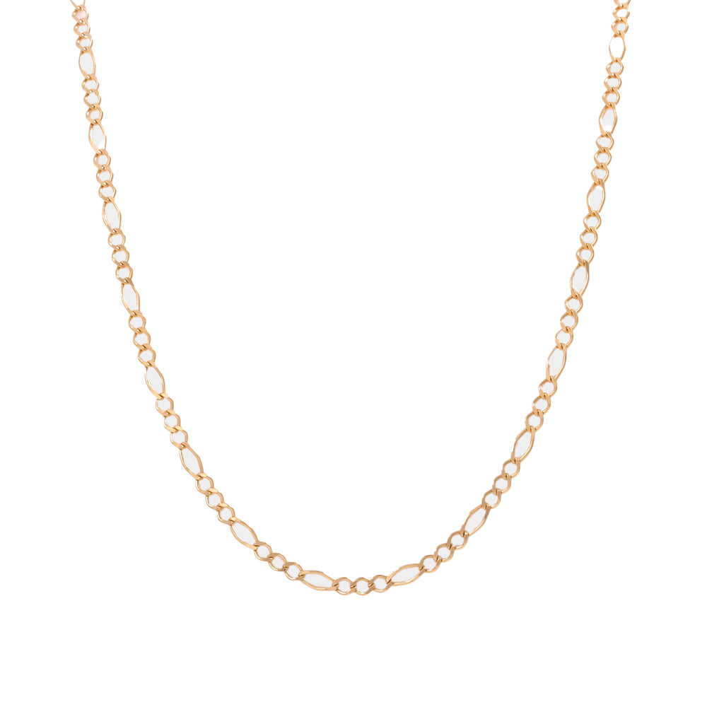 Cadena clásica tejido figaro ancho 3 mm