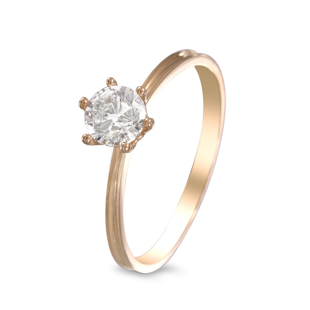 Anillo de promesa con circonia estilo solitario