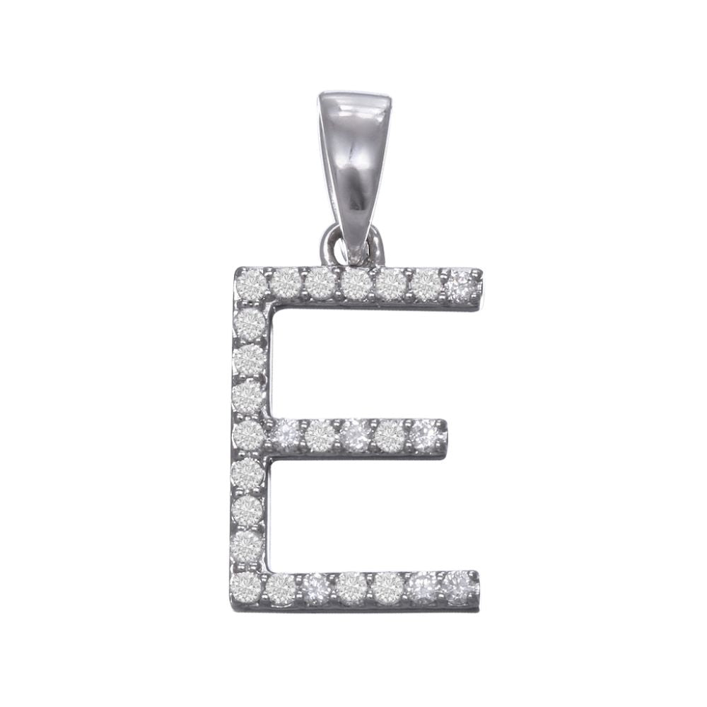 Dije de letra inicial con diamante