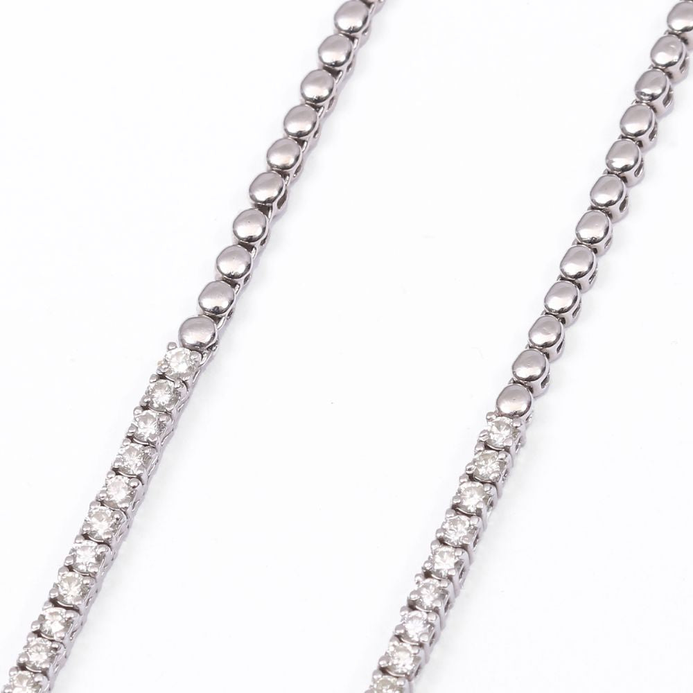 Gargantilla con diamantes corte redondo
