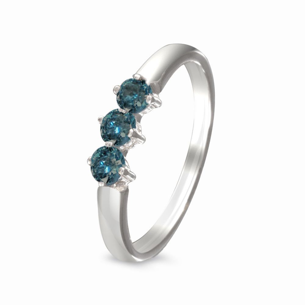 Churumbela diseño con tres gemas con diamante azul (enhanced)