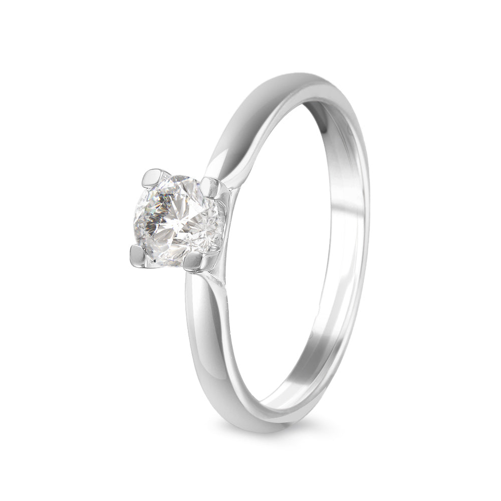 Anillo de compromiso solitario con diamante 0.48 ct