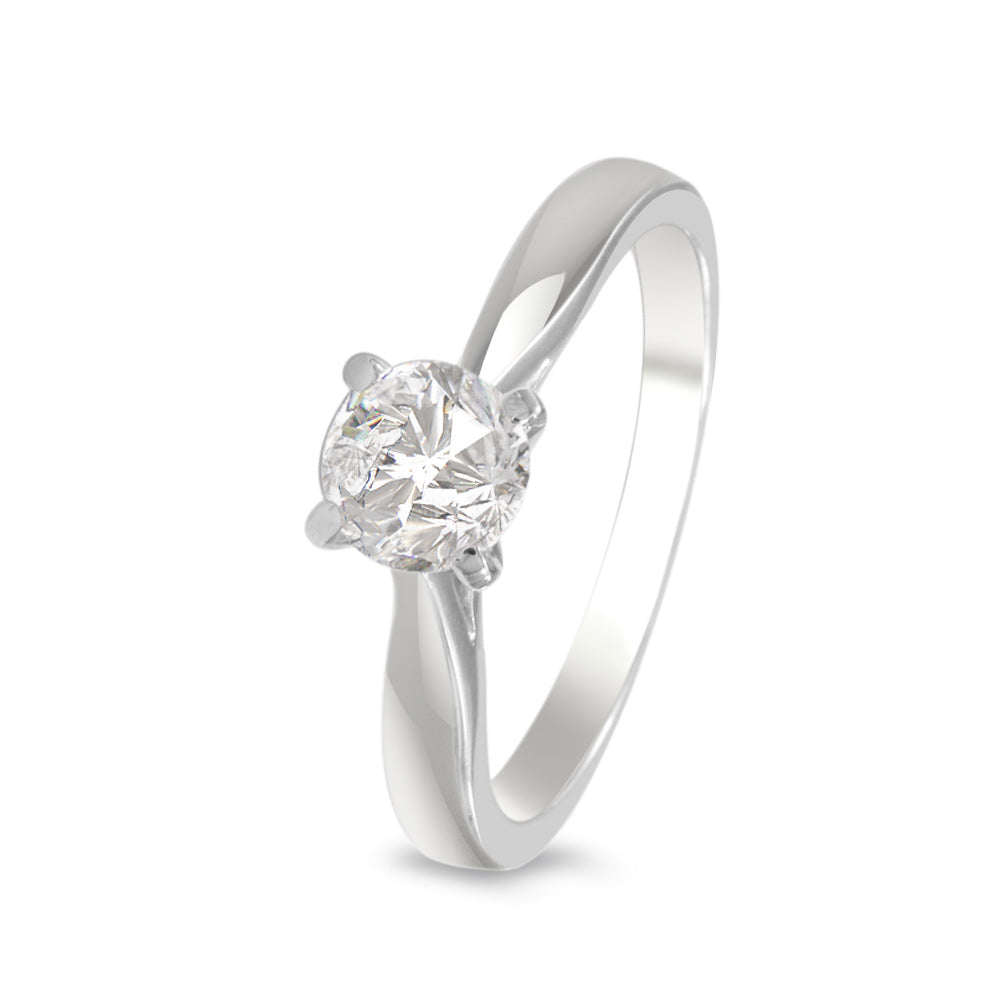 Anillo de compromiso solitario con diamante 1.08 ct