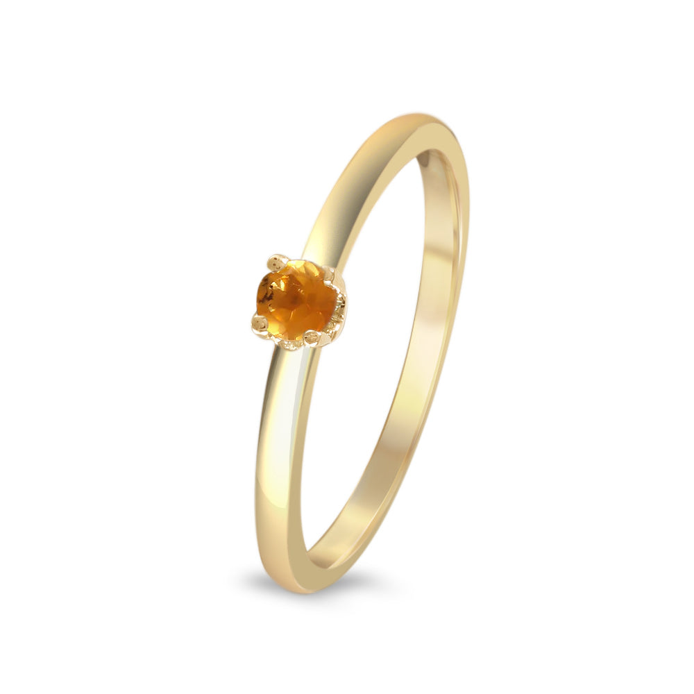 Anillo colección Mi Gema con ópalo de fuego (Octubre)