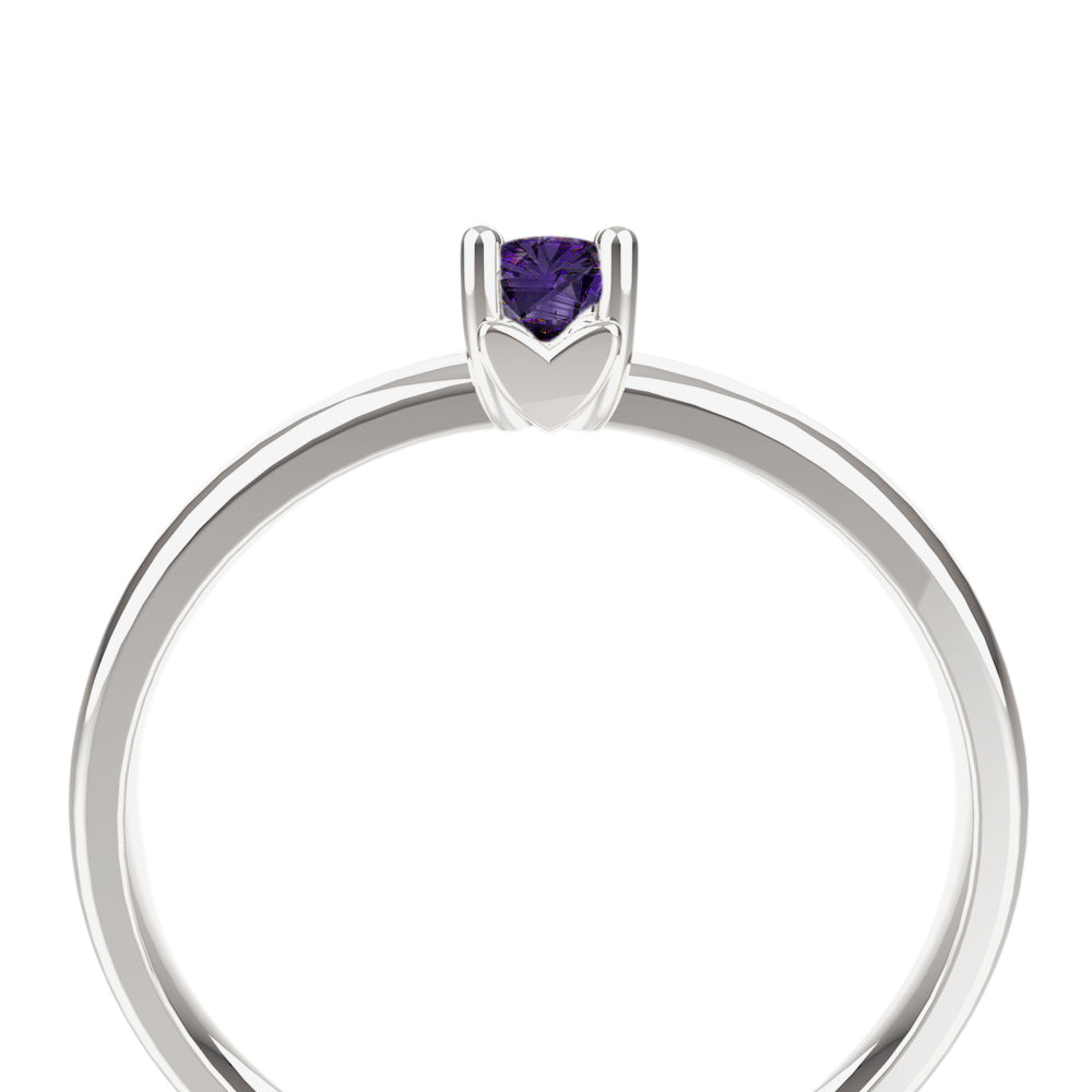 Anillo colección Mi Gema con amatista (Febrero)