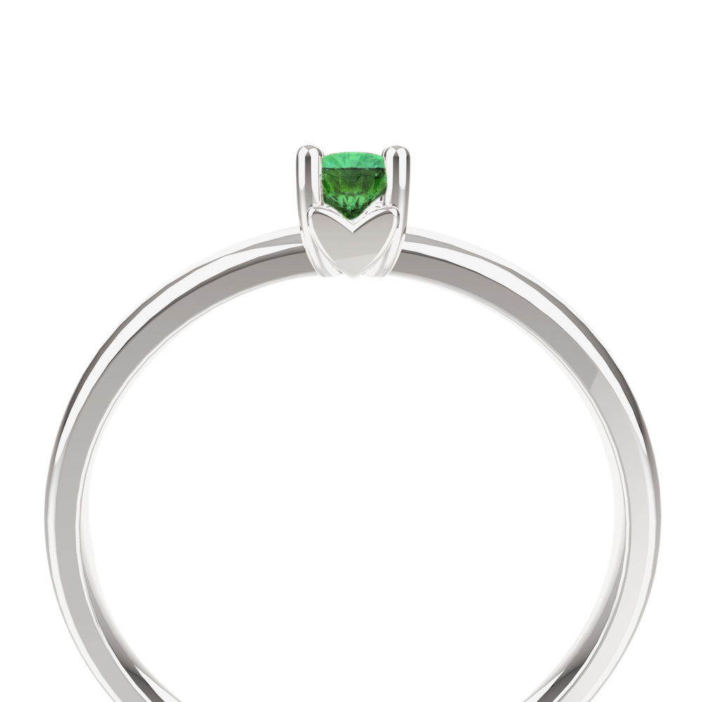 Anillo colección Mi Gema con esmeralda (Mayo)