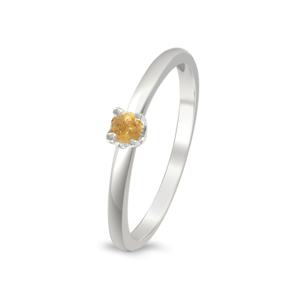 Anillo colección Mi Gema con citrina (Noviembre)