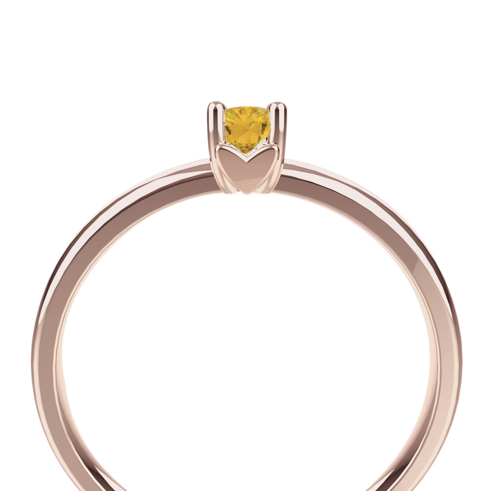 Anillo colección Mi Gema con citrina (Noviembre)
