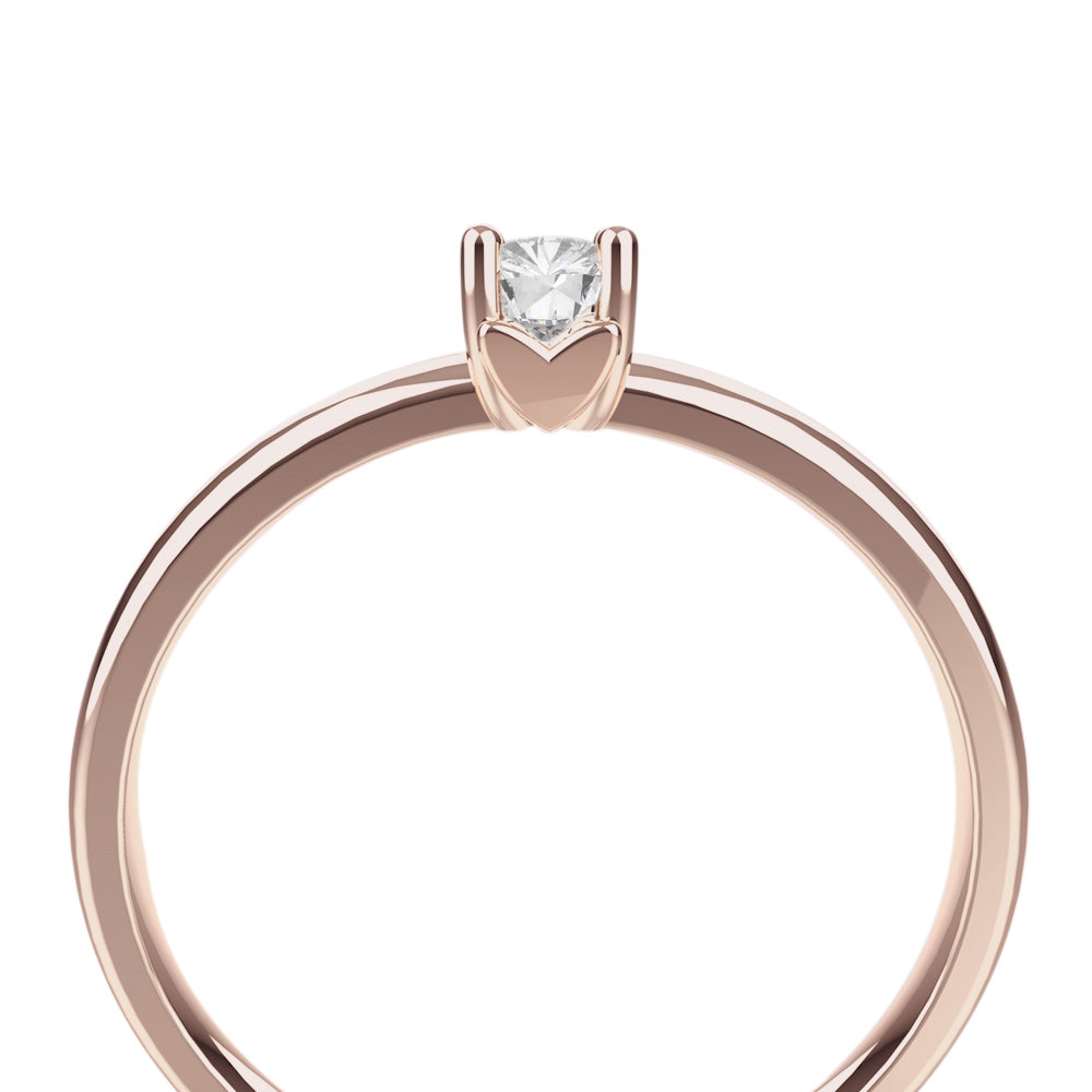 Anillo colección Mi Gema con diamante (Abril)