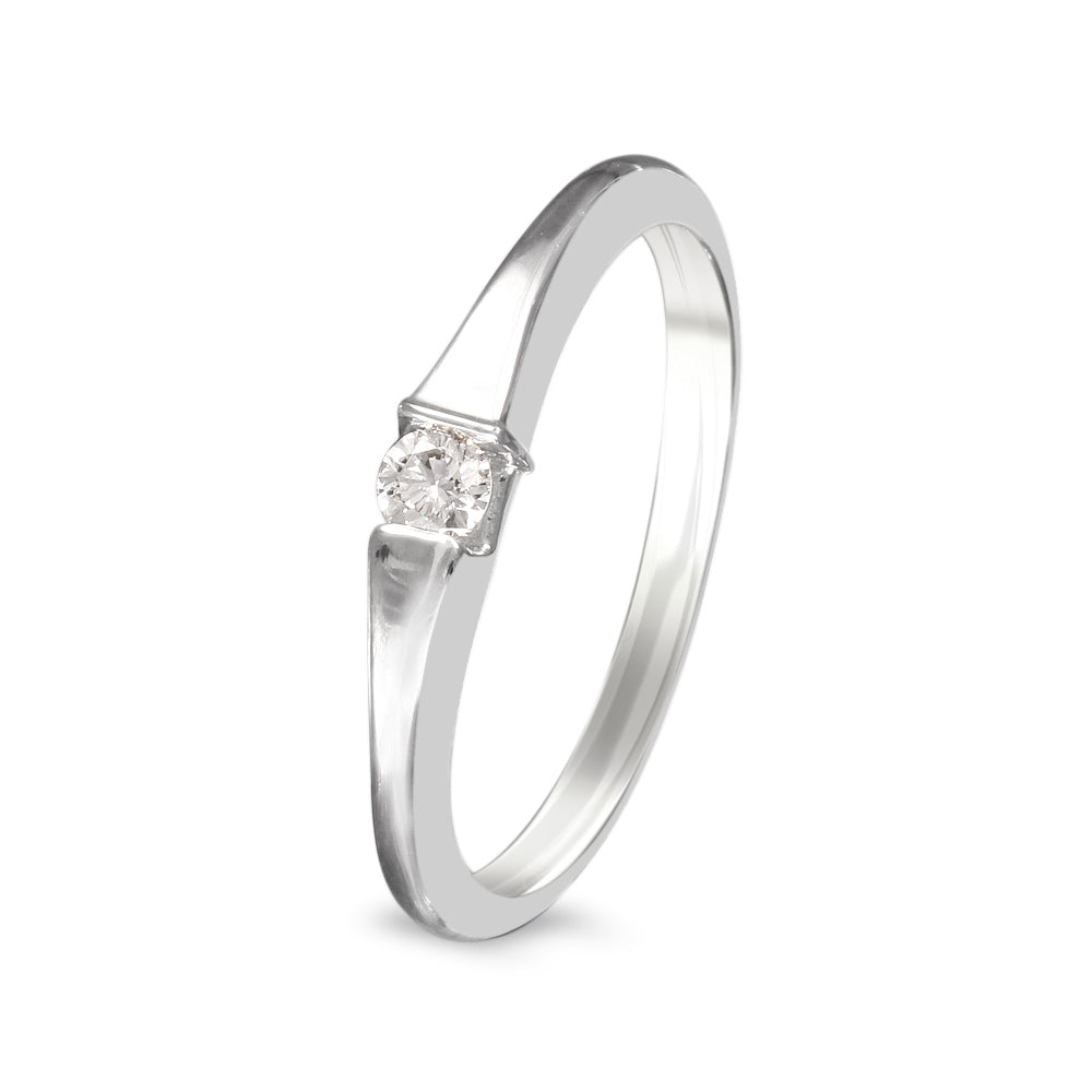 Anillo de compromiso solitario con diamante 0.08 ct
