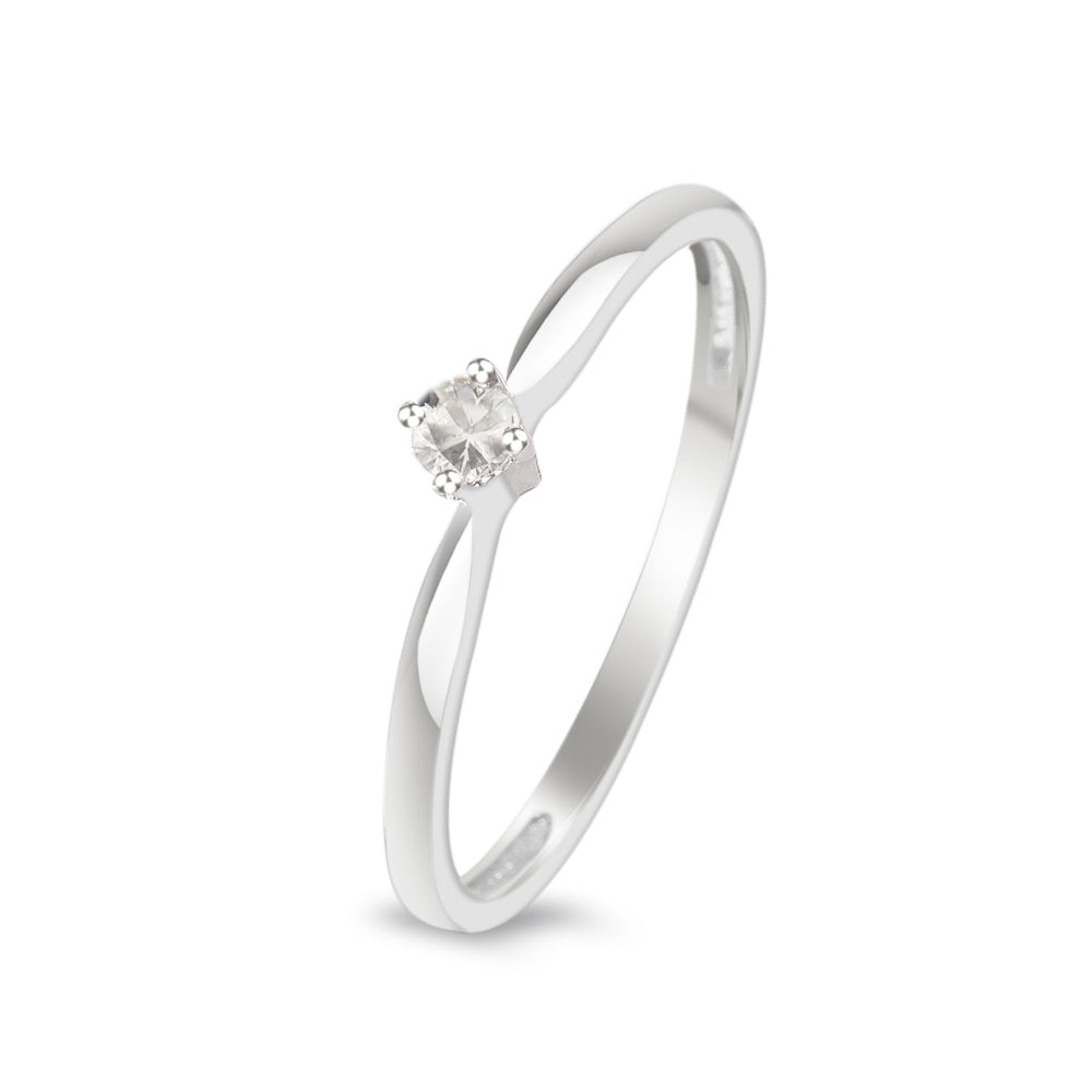 Anillo de compromiso solitario con diamante 0.06 ct