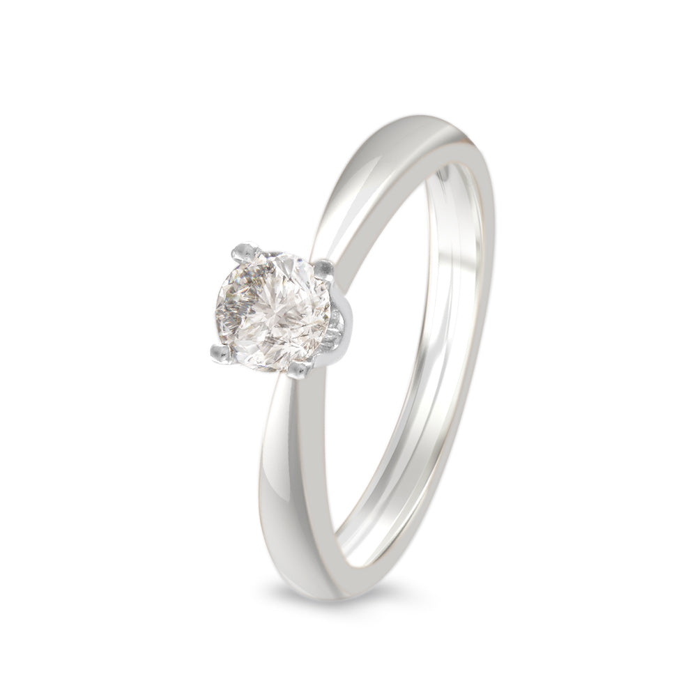 Anillo de compromiso solitario con diamante lab-grown 0.42 ct