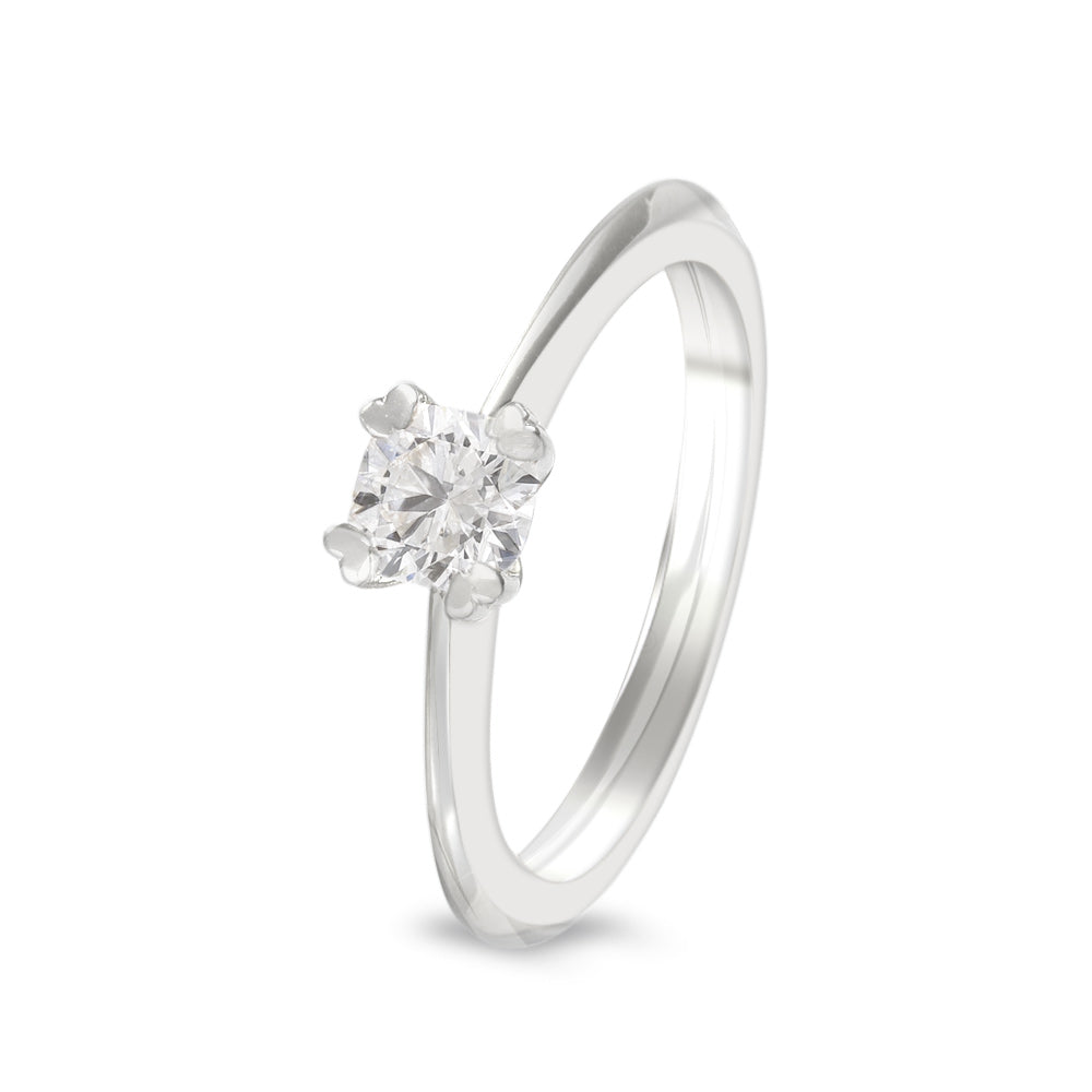 Anillo de compromiso solitario con diamante 0.53 ct
