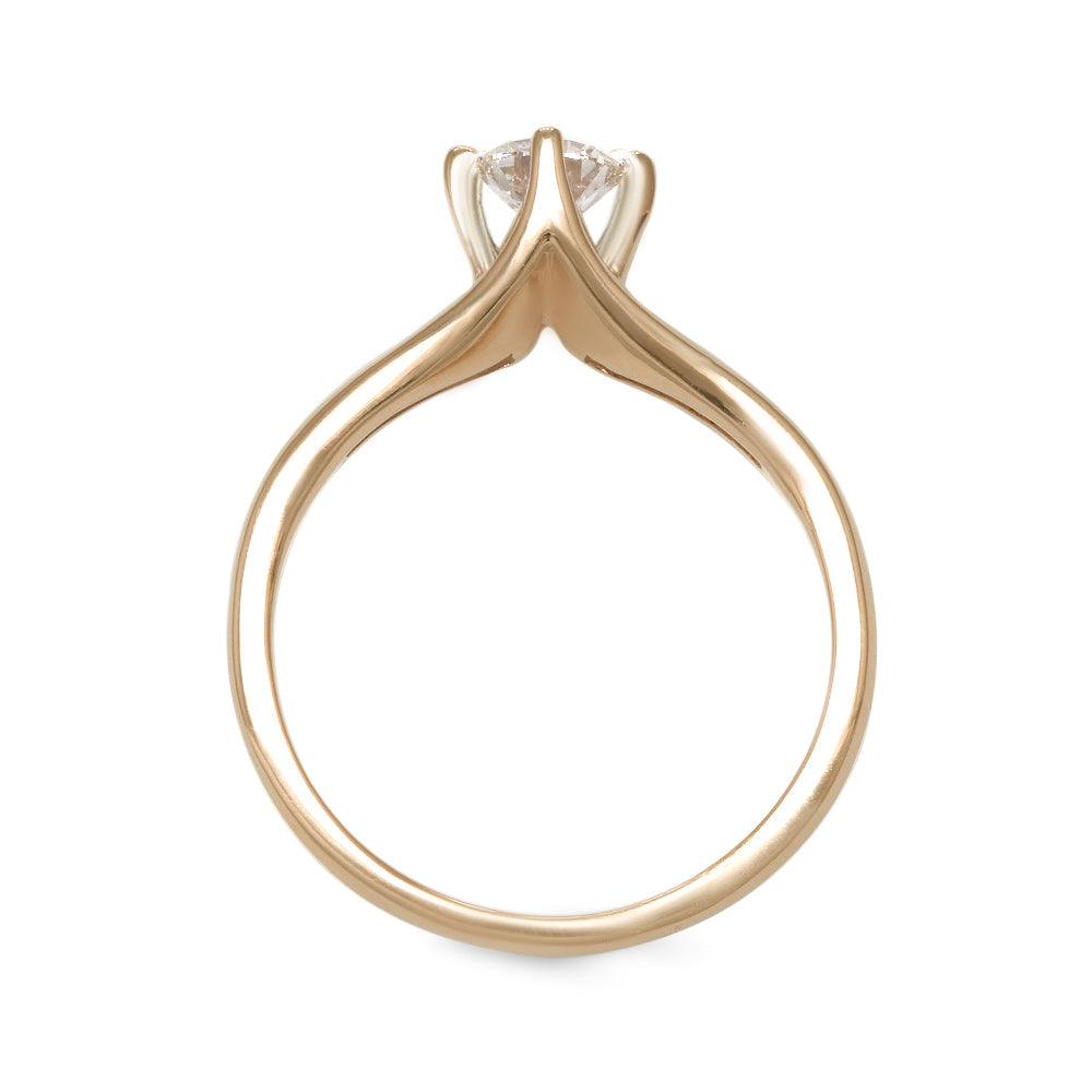 Anillo de compromiso solitario con diamante 0.40 ct