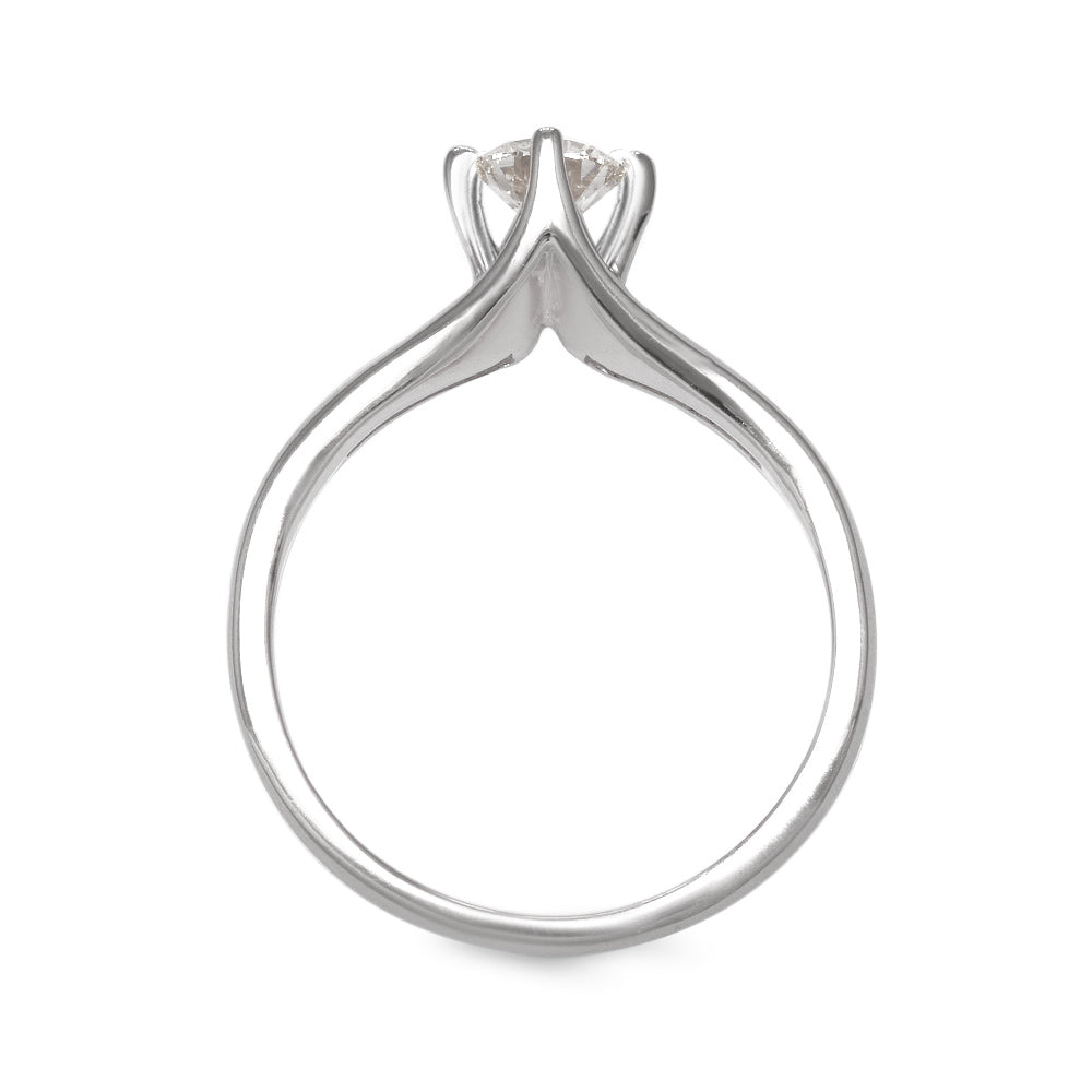 Anillo de compromiso solitario con diamante 0.40 ct