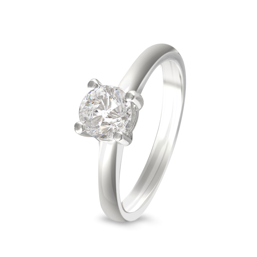 Anillo de compromiso solitario con diamante lab-grown 0.73 ct