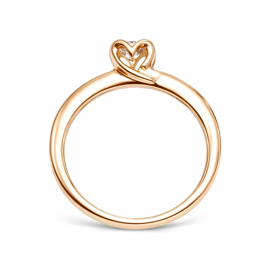 Anillo de compromiso solitario con diamante 0.20 ct