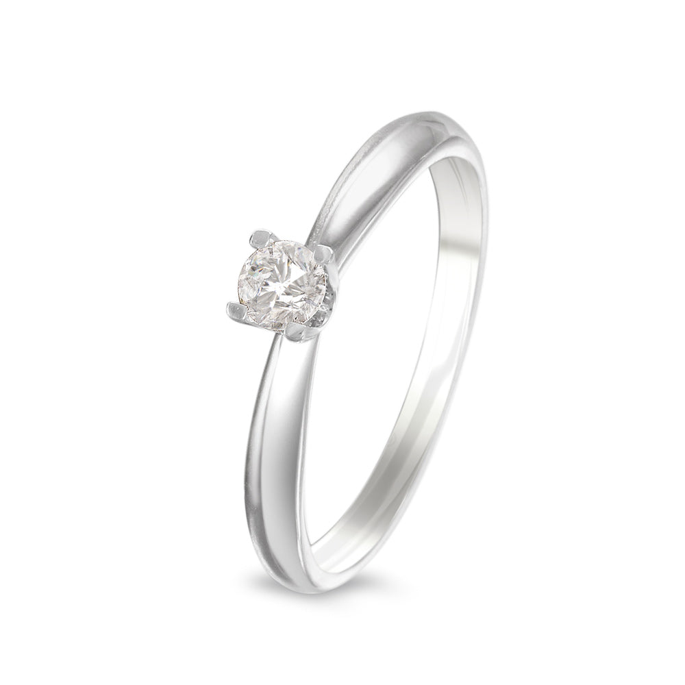 Anillo de compromiso solitario con diamante 0.17 ct