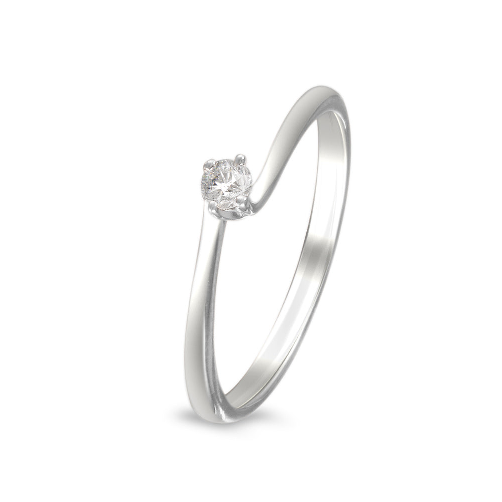 Anillo de compromiso solitario con diamante 0.09 ct