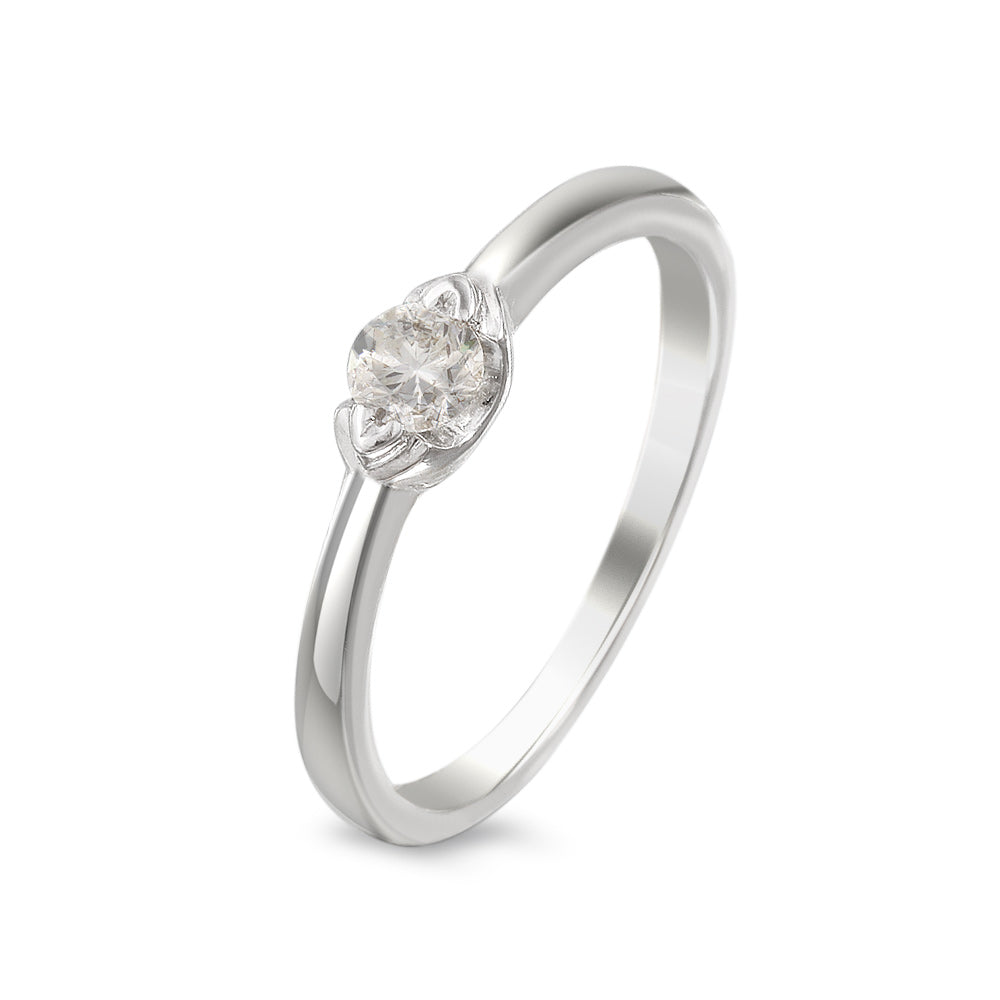 Anillo de compromiso solitario con diamante 0.19 ct
