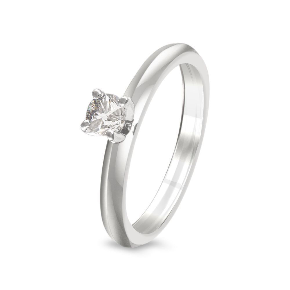 Anillo de compromiso solitario con diamante 0.30 ct