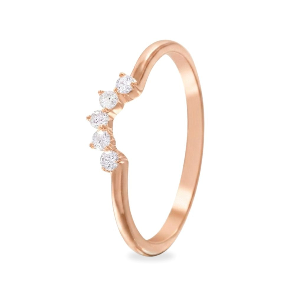 Churumbela estilo ensamble con diamantes