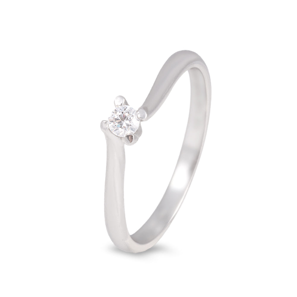Anillo solitario estilo clásico con Zirconia Swarovski