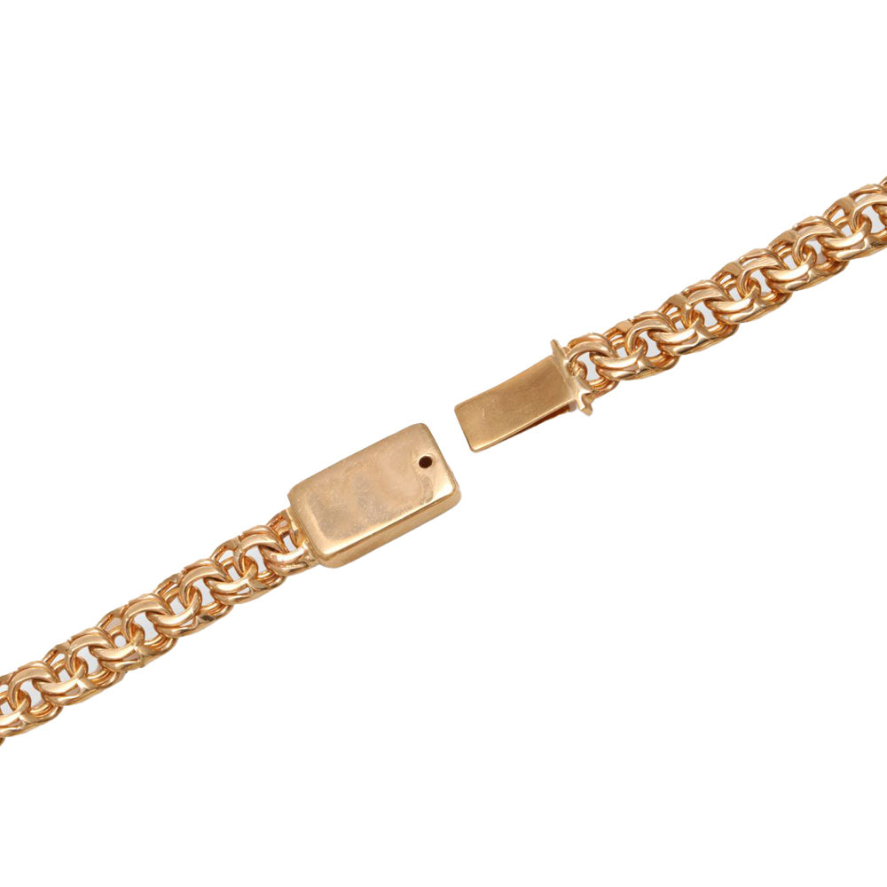 Cadena clásica tejido chino ancho 6 mm