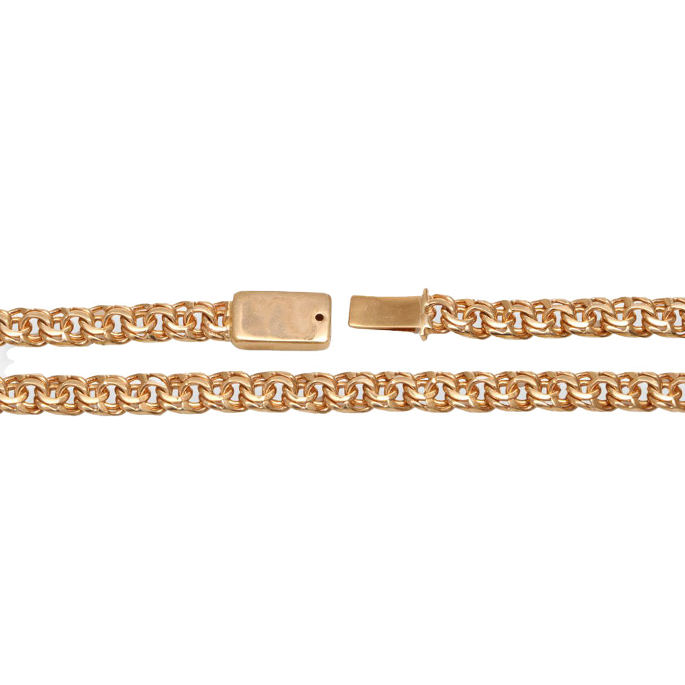 Cadena clásica tejido chino ancho 6 mm