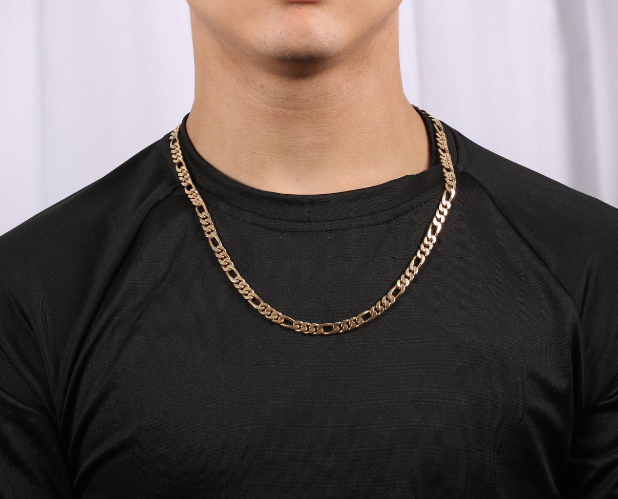 Cadena clásica tejido figaro ancho 7 mm