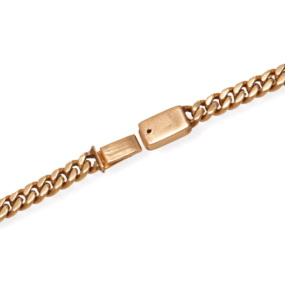 Cadena clásica tejido barbado ancho 4 mm