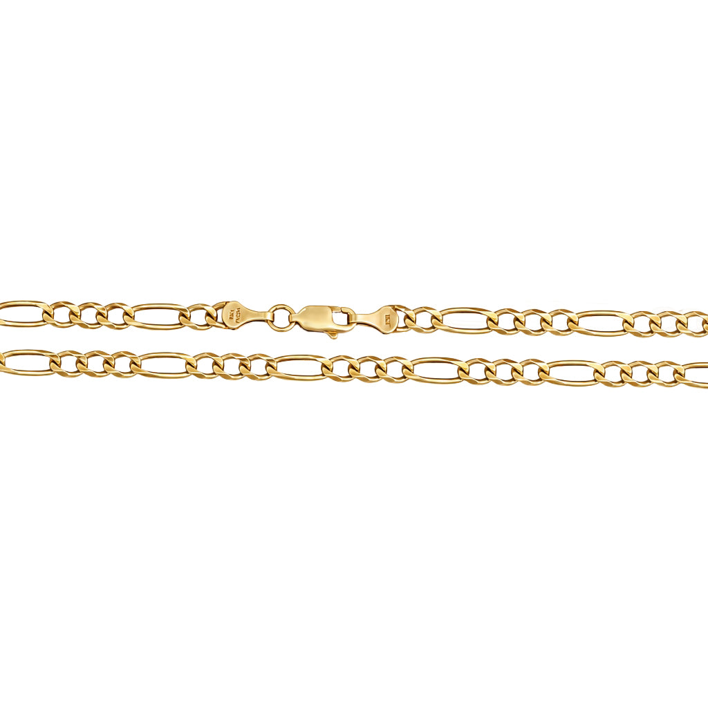 Cadena clásica tejido figaro ancho 4 mm