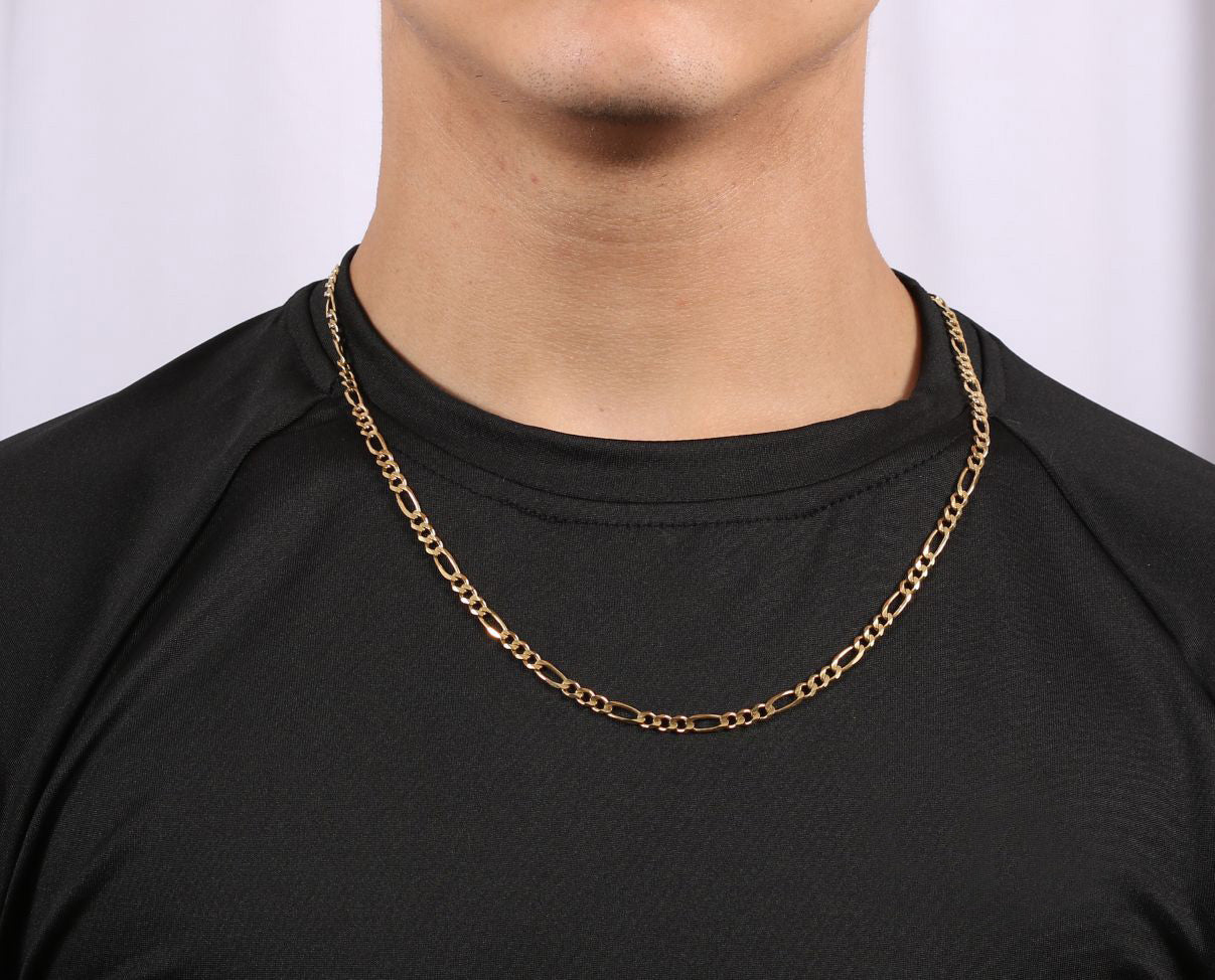 Cadena clásica tejido figaro ancho 5 mm