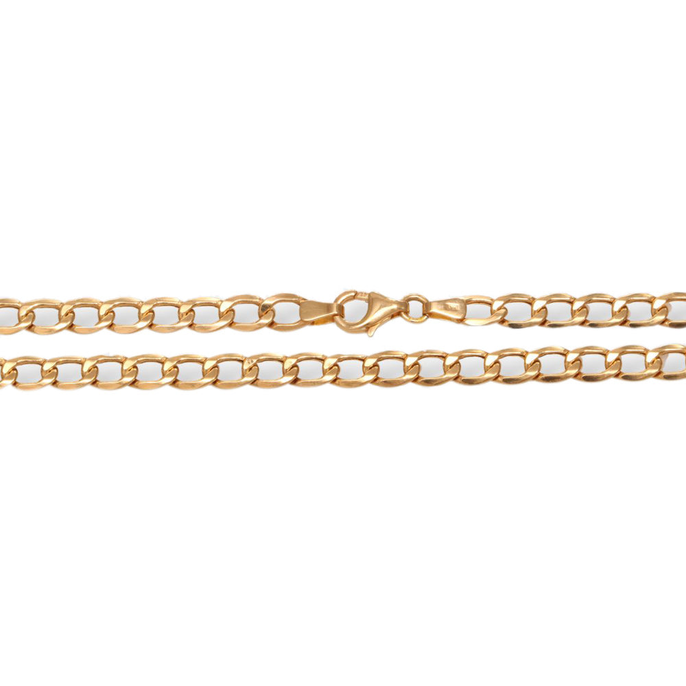 Cadena clásica tejido barbado ancho 5 mm