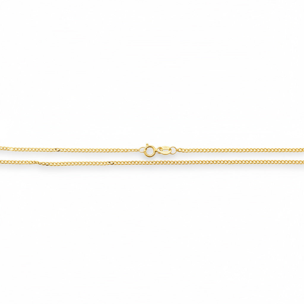 Cadena clásica tejido barbado ancho 1 mm