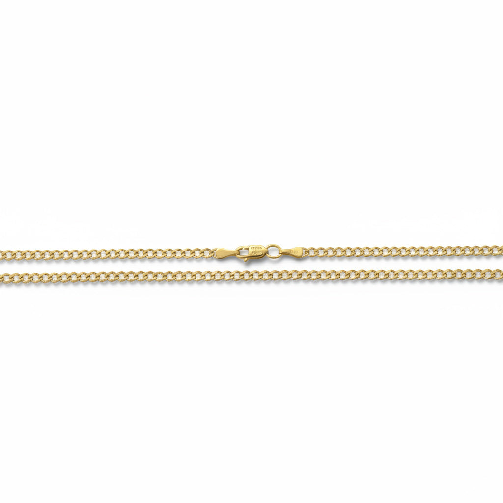Cadena clásica tejido barbado ancho 2 mm