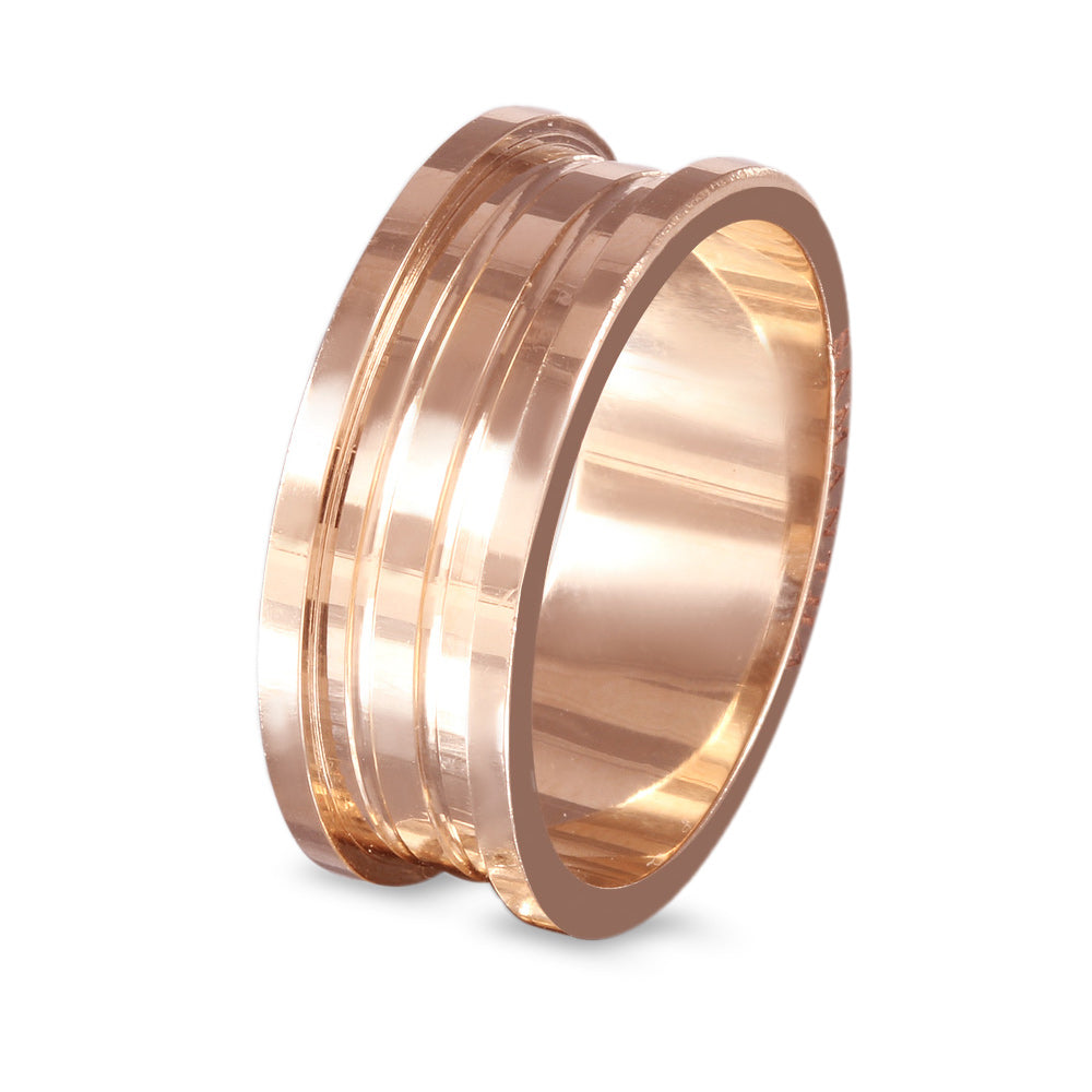 Argolla de matrimonio diseño de lujo doble banda