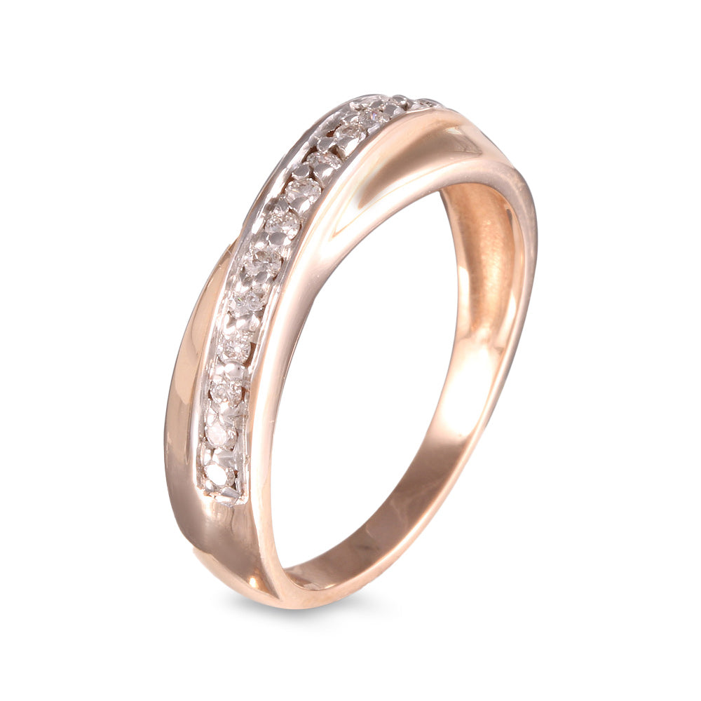 Argolla de matrimonio diseño atemporal con diamante