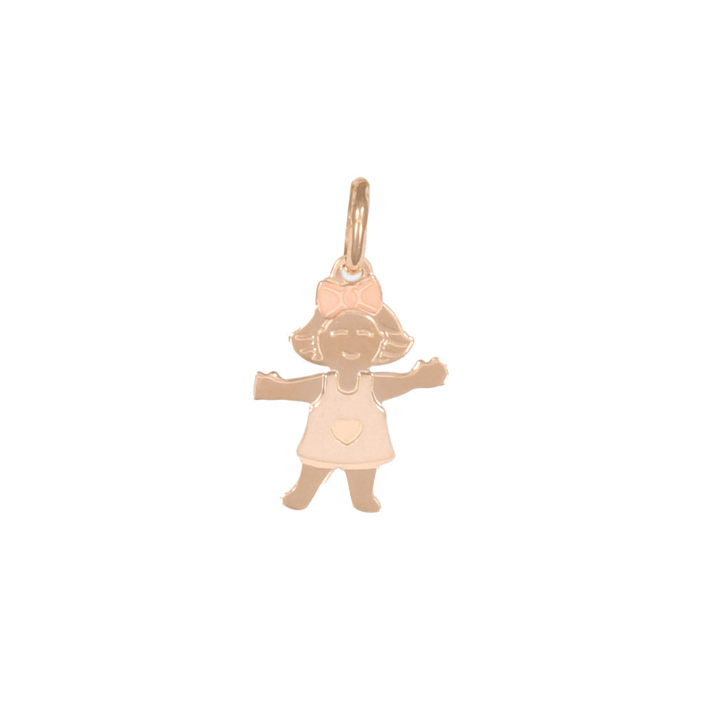 Dije diseño niña con acabado mate