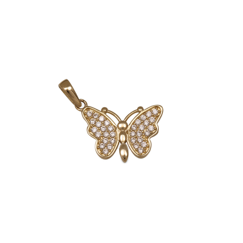 Dije diseño mariposa con circonia
