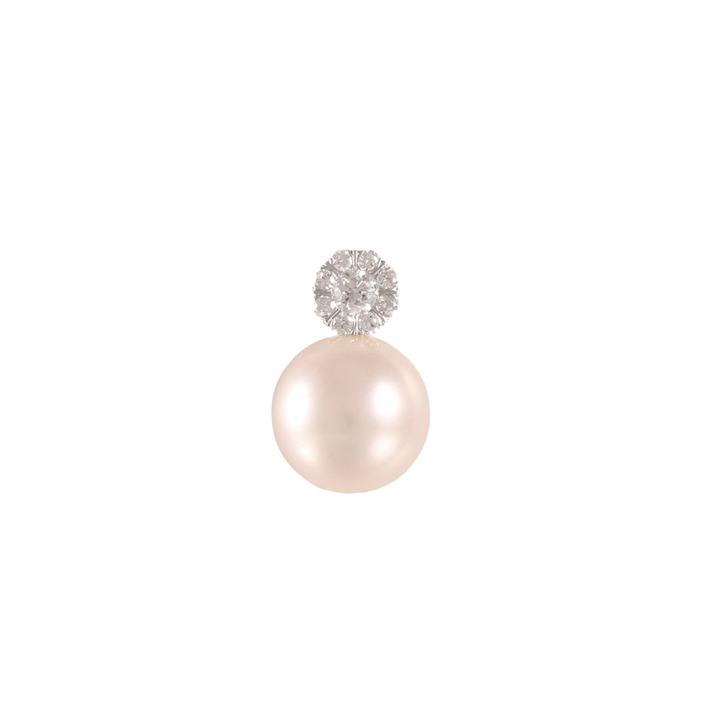 Dije con perla y detalle de diamantes