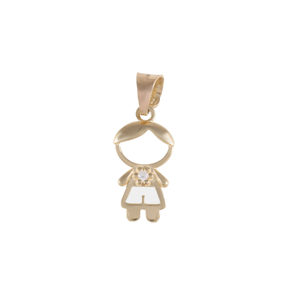 Dije diseño niño con circonia