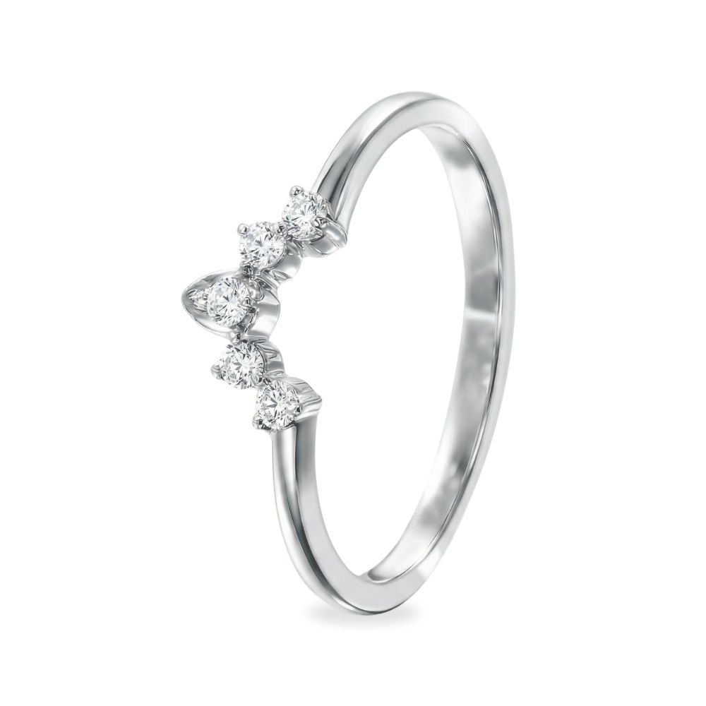 Churumbela estilo ensamble con diamante 0.10 ct