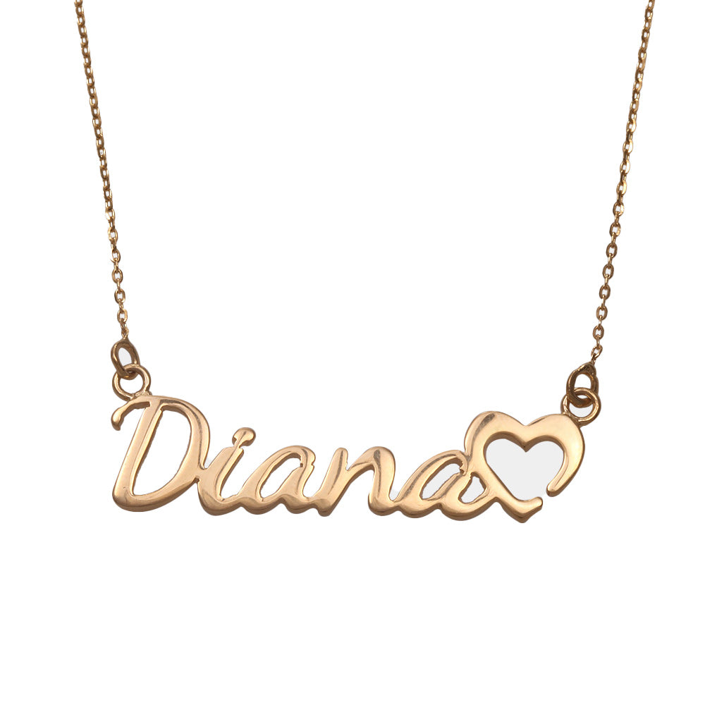 Gargantilla personalizada con nombre y corazón