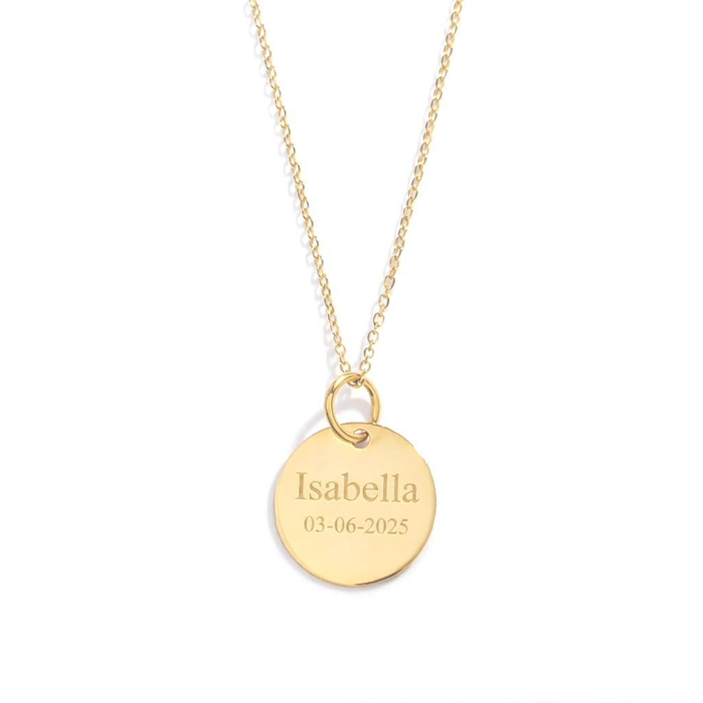 Gargantilla personalizada con dije grabado
