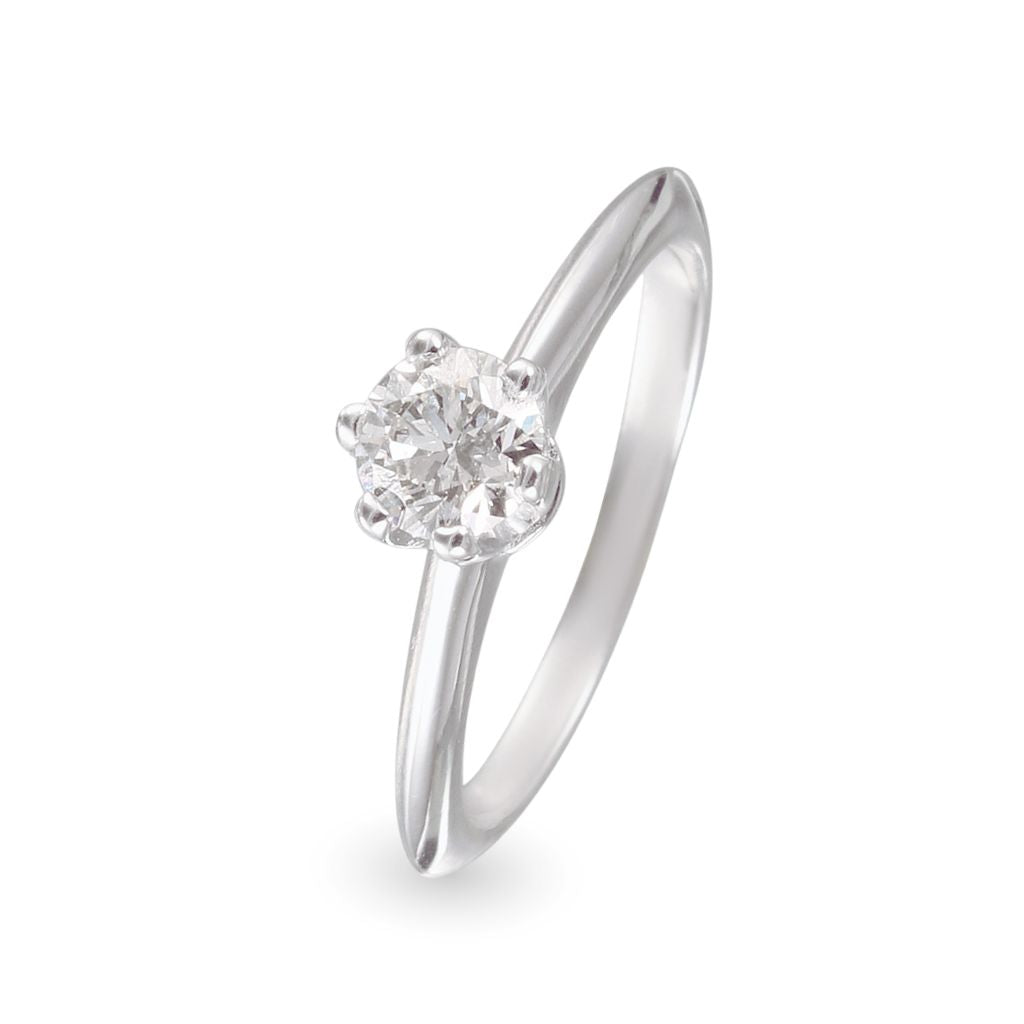 Anillo de compromiso solitario con diamante 0.56 ct