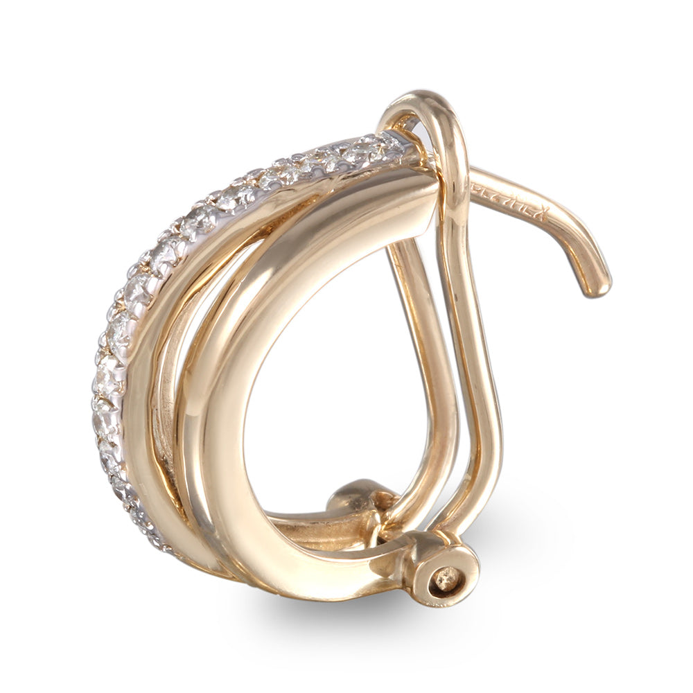 Juego de anillo y aretes con diamantes