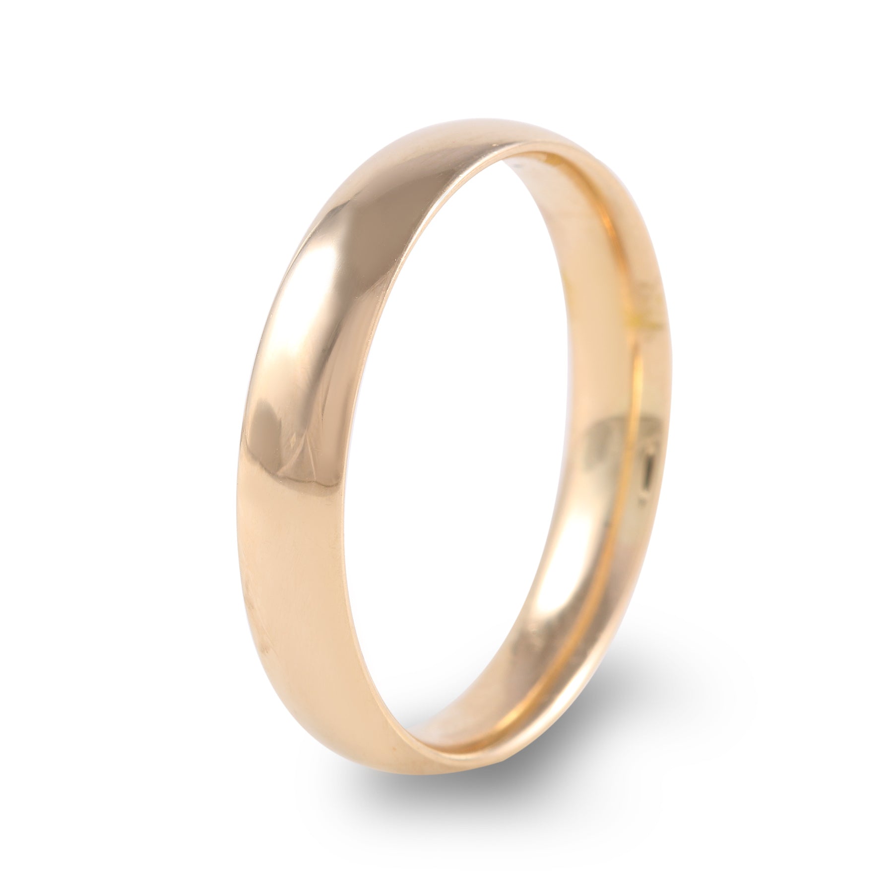 Argolla de matrimonio clásica con confort light ancho 4 mm