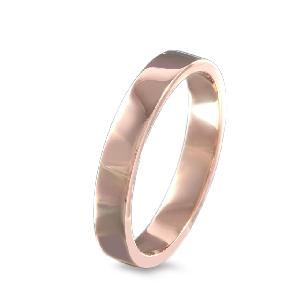 Argolla de matrimonio diseño lisa plana ancho 3mm